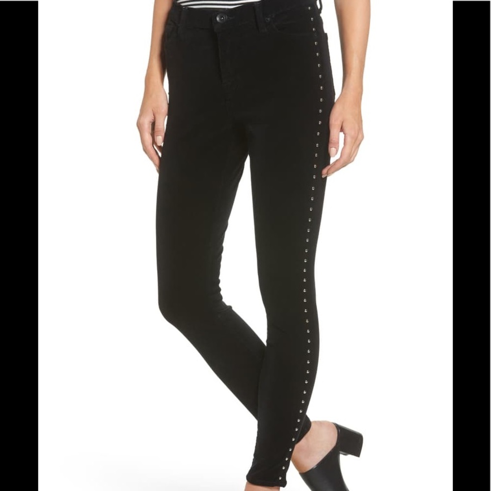 Band of Gypsies Lola Skinny Velvet Pants